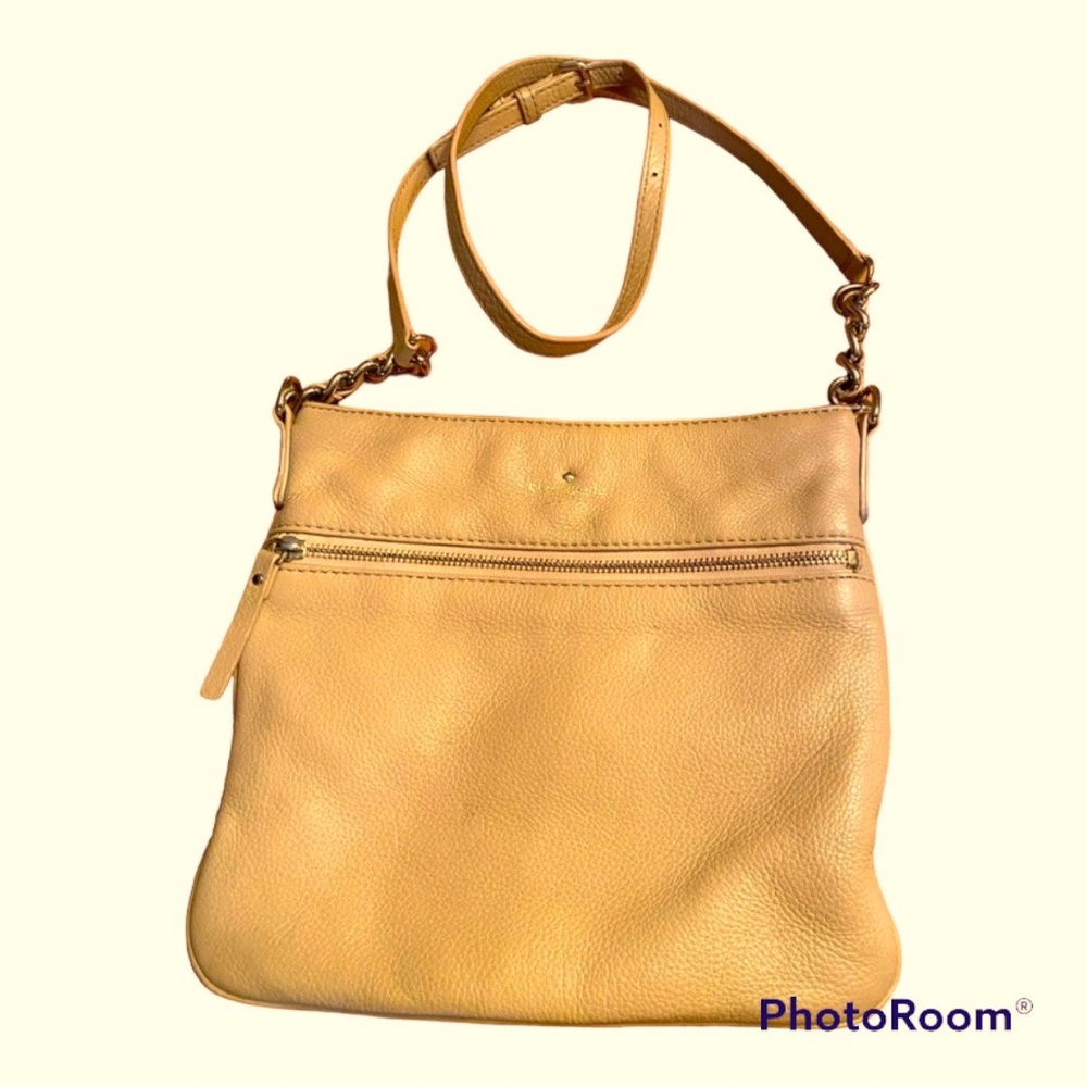 Kate Spade Tan Crossbody Bag Pebbled Leather